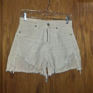 🌟 American Eagle AE distressed highest rise mom shorts size 4